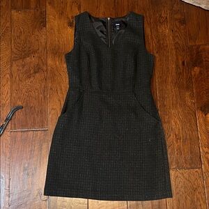 Gap Black Tweed Sheath Dress | Sleeveless | Size 4
